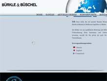 Tablet Screenshot of buerkle-bueschel.de